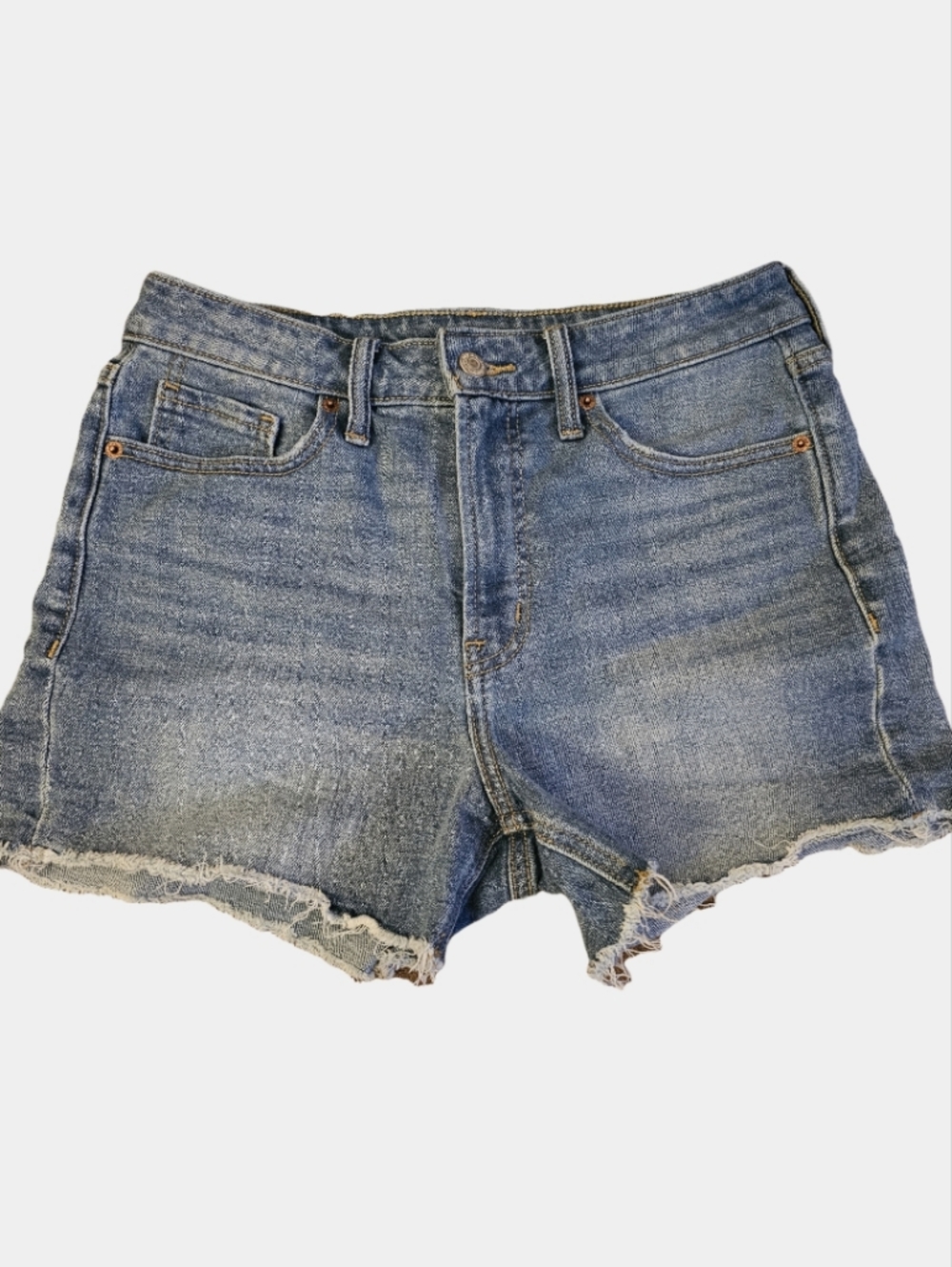 Old Navy OG High-Rise Straight Light Wash Cutoff Denim Shorts Size 6